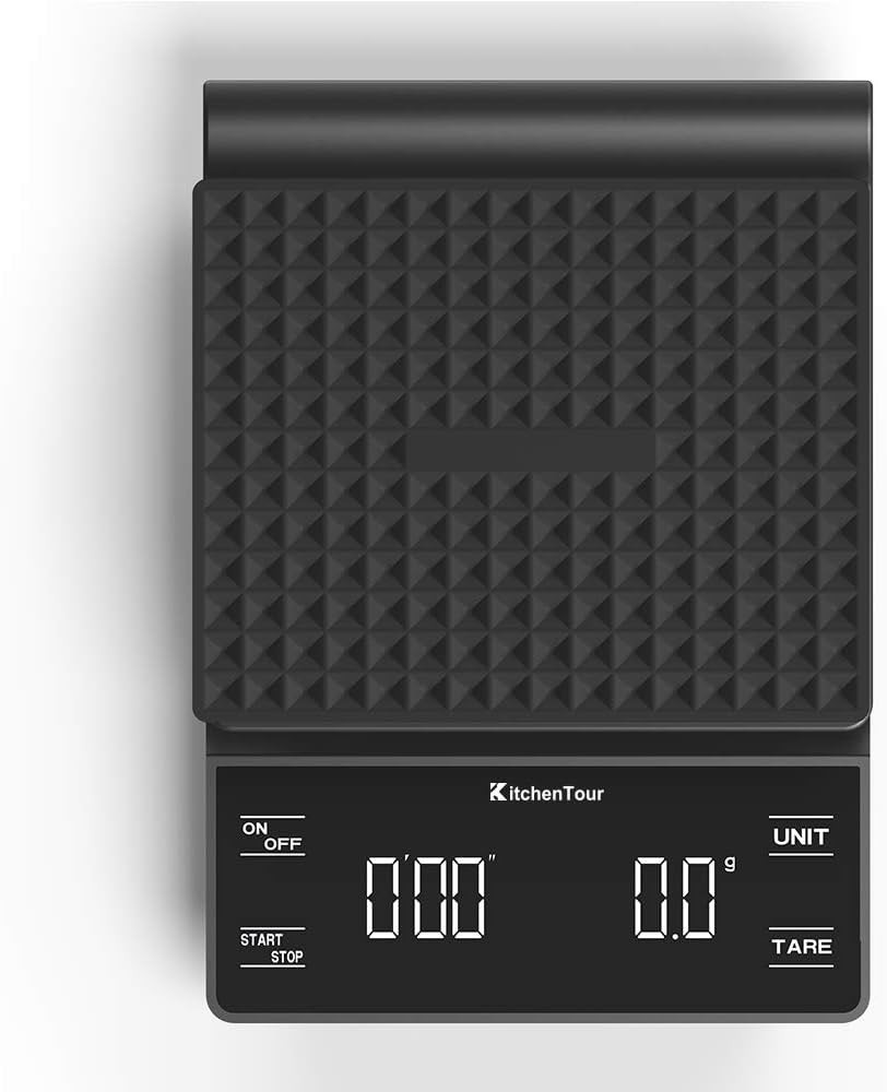 KitchenTour Coffee Scale with Timer 3kg/0.1g High Precision Pour Over Drip Espresso Scale with Ba... | Amazon (US)