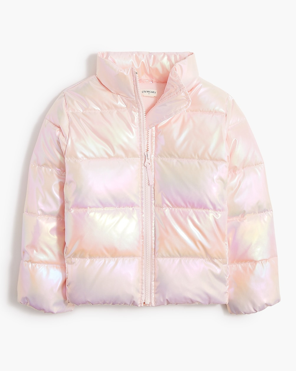 Girls' metallic puffer coat | J.Crew Factory