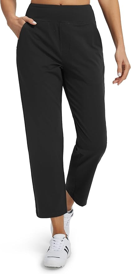 Libin Womens Casual Travel Pants 7/8 Stretchy Golf Pants Ankle Dress Pant Slacks Athletic Workout... | Amazon (US)