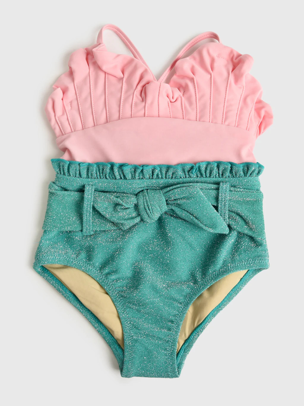 Shade Critters Girls' H2O Shimmer One-Piece Swimsuit | Saint Bernard