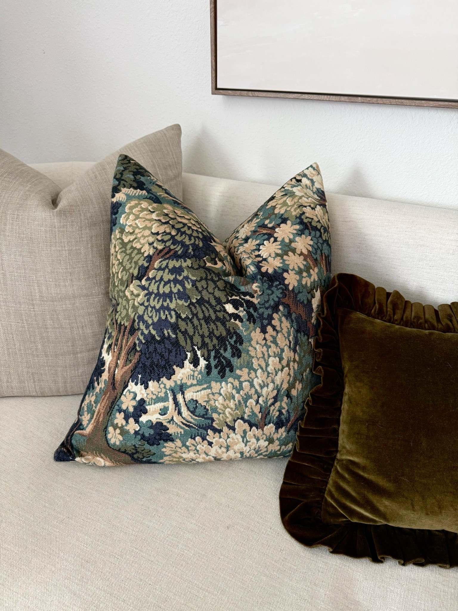 Pillows, sofa pillows, pillow covers, pillow love, vintage inspired pillow, olive velvet pillow, Lulu and Georgia, Etsy pillows, tapestry pillows, living room decor 

#LTKSaleAlert #LTKSeasonal #LTKHome