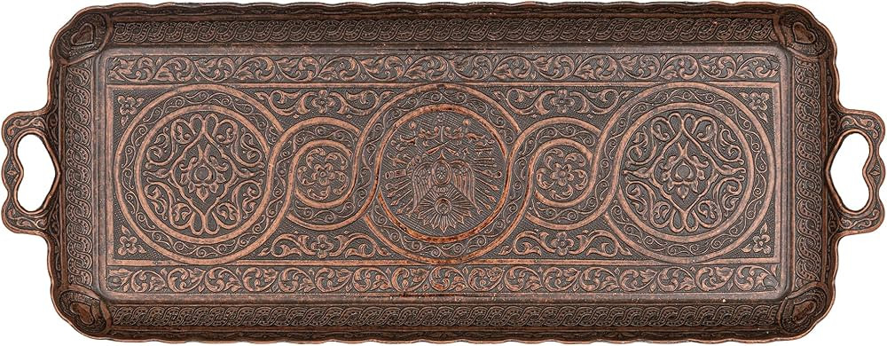 Alisveristime Turkish Ottoman Coffee Tea Beverage Serving Rectangle Tray (Small Tray) (13 INC*5.5... | Amazon (US)