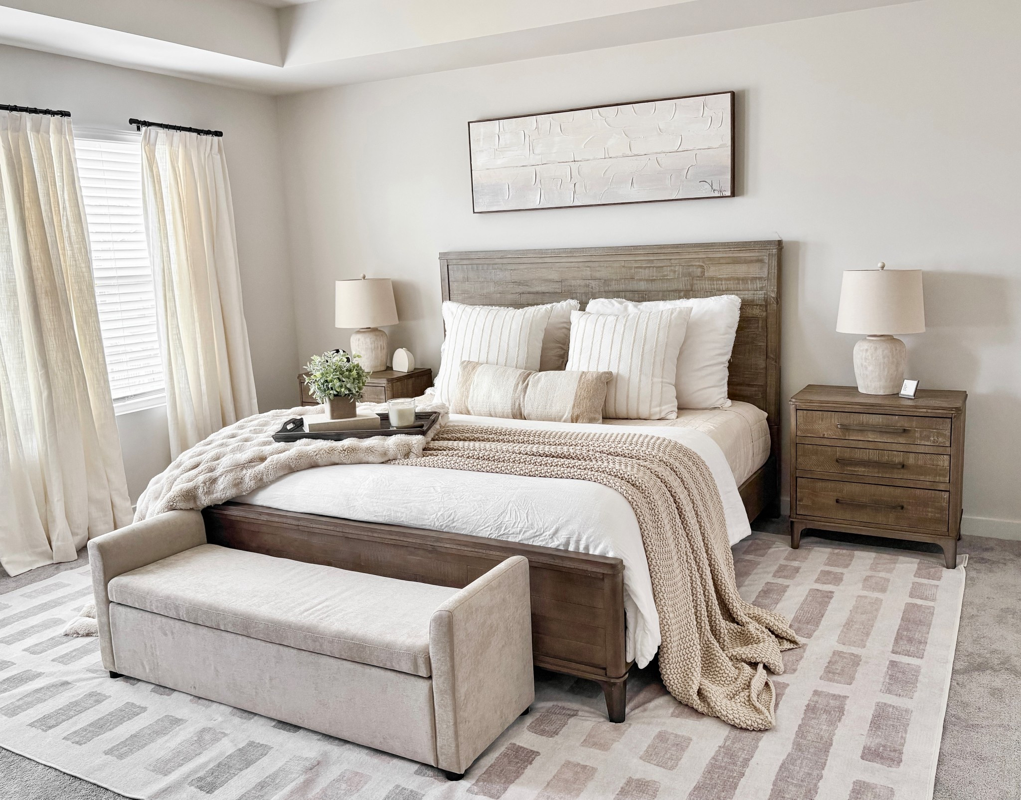 The prettiest Casaluna neutral layered bedding! 

#LTKStyleTip #LTKHome #LTKSeasonal