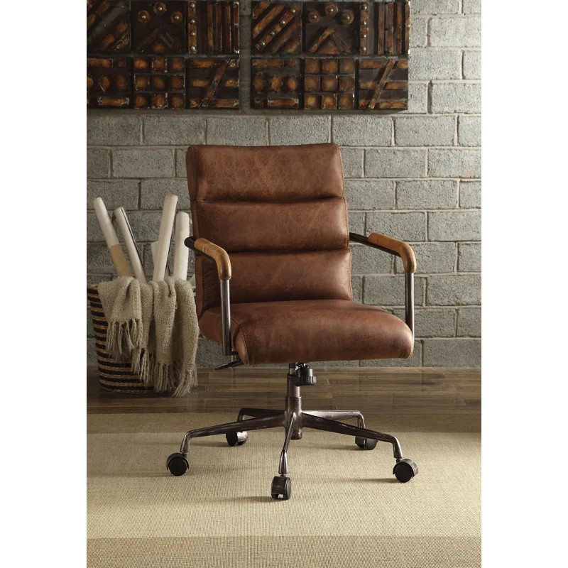 Angelena Genuine Leather Conference Chair | Wayfair Professional