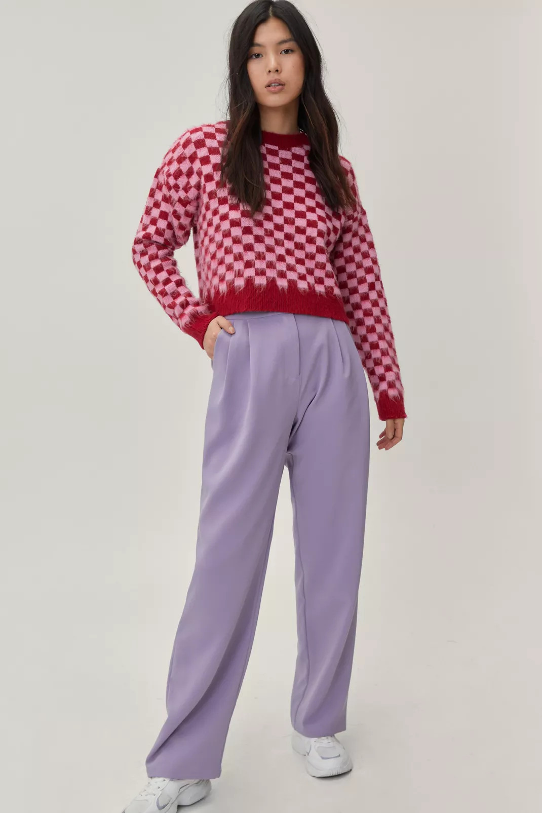 Straight Leg Tab Detailed Pants | Nasty Gal (US)