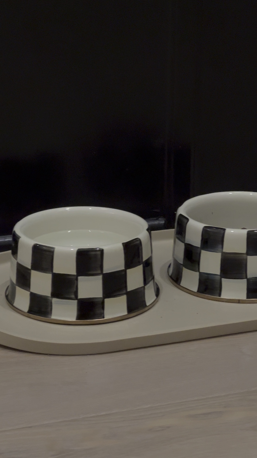 Mackenzie-Childs checkered dog bowls 🐶 so stinkin cute 

#LTKHome #LTKU #LTKFindsUnder100
