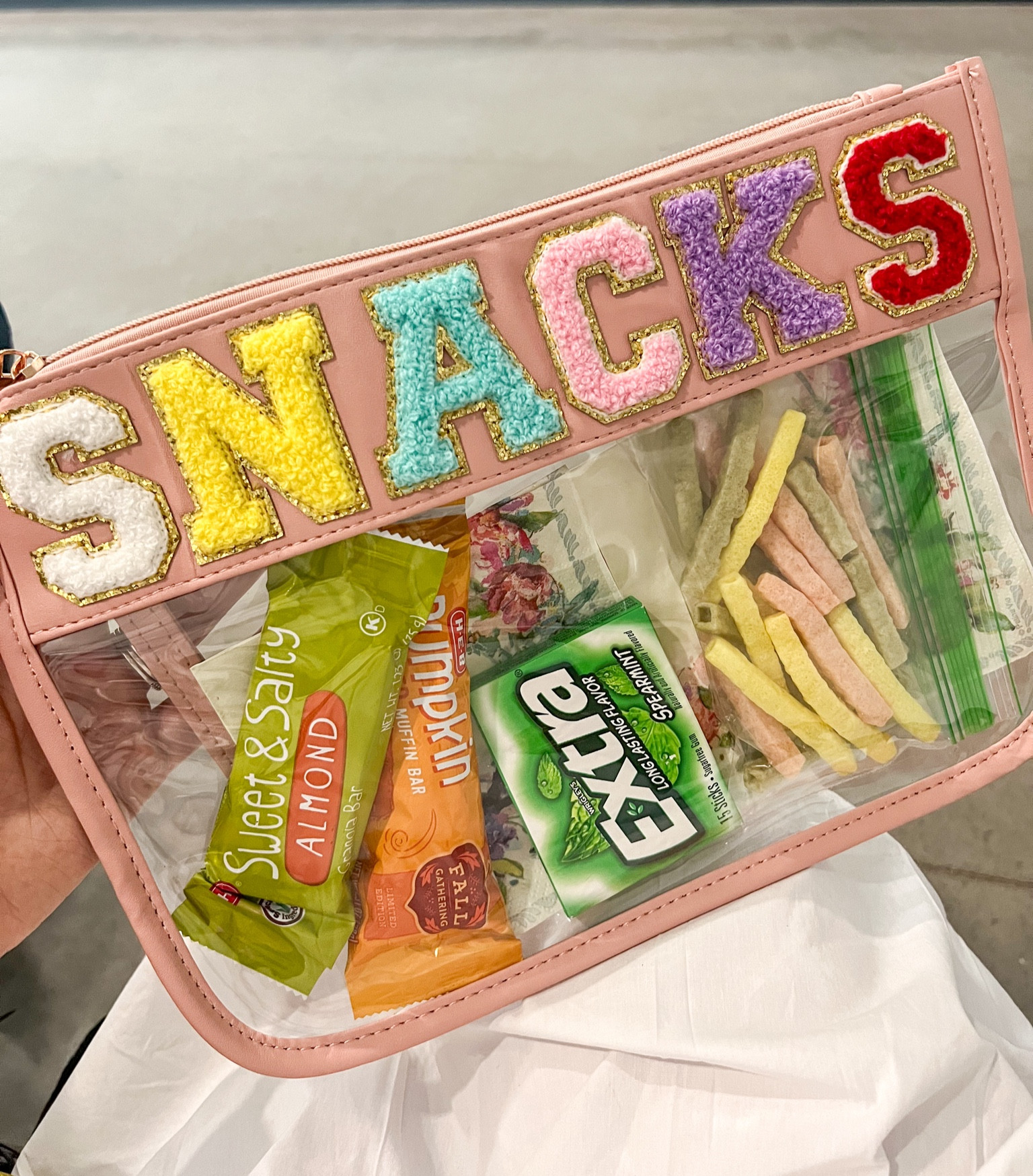 Chenille letters snack pouch
Multi color
Patch letters
Amazon finds
Pink 
Vinyl bag
Clear

#LTKItBag #LTKFindsUnder50 #LTKBacktoSchool