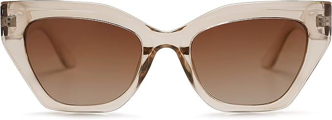 SOJOS Square Cat Eye Polarized Sunglasses for Women Retro Classic Vintage Trendy Cateye Shades Su... | Amazon (US)