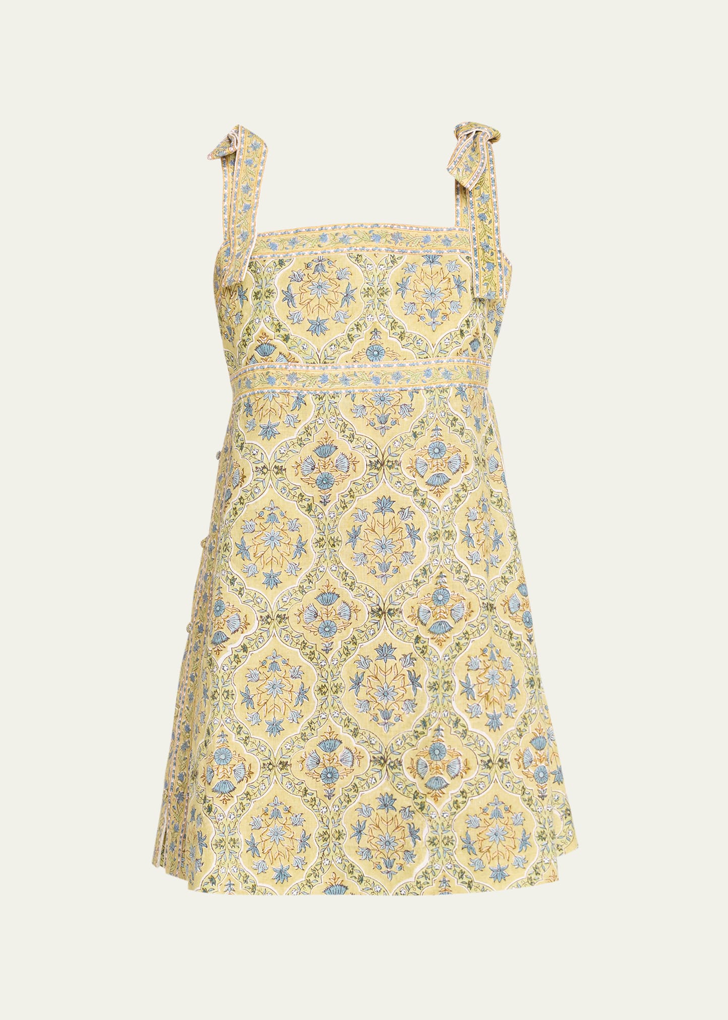 Hannah Artwear Niva Tie-Shoulder Linen Mini Dress | Bergdorf Goodman