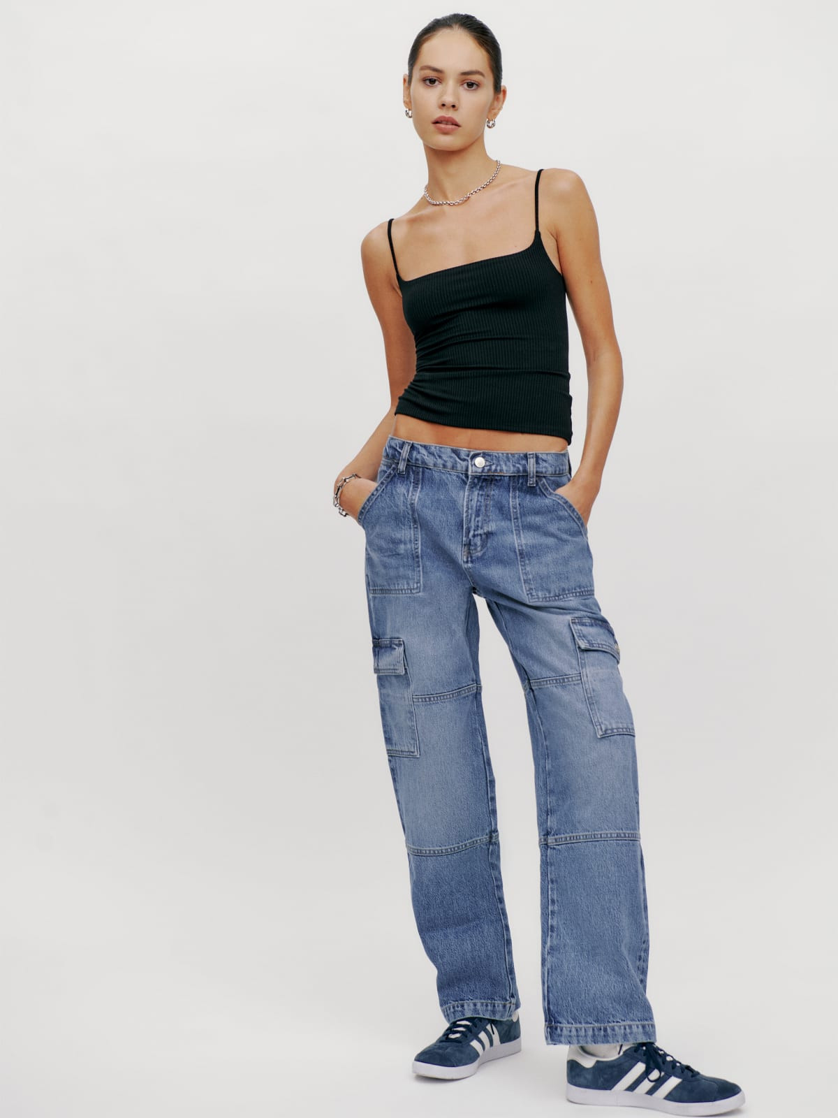 Mckenna Mid Rise Slouch Cargo Jeans | Reformation (Global)