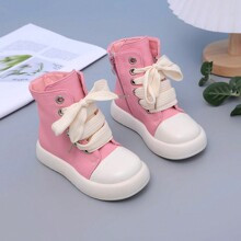 Classic, Fashionable & Cute Unisex Kids' Loafers, Lightweight & Cushioned Anti-Slippery Korean-Style Waterproof Pu Leather Mid-Calf Boots, Fashion Sne | SHEIN