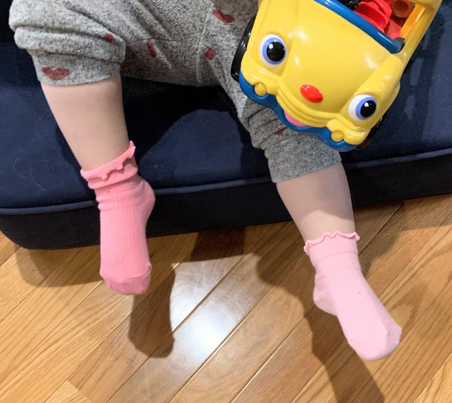 6 Pairs Toddler Ruffle Socks for Girls Baby Grip Socks Non Slip Socks Cute Grippy Frilly Socks | Amazon (US)