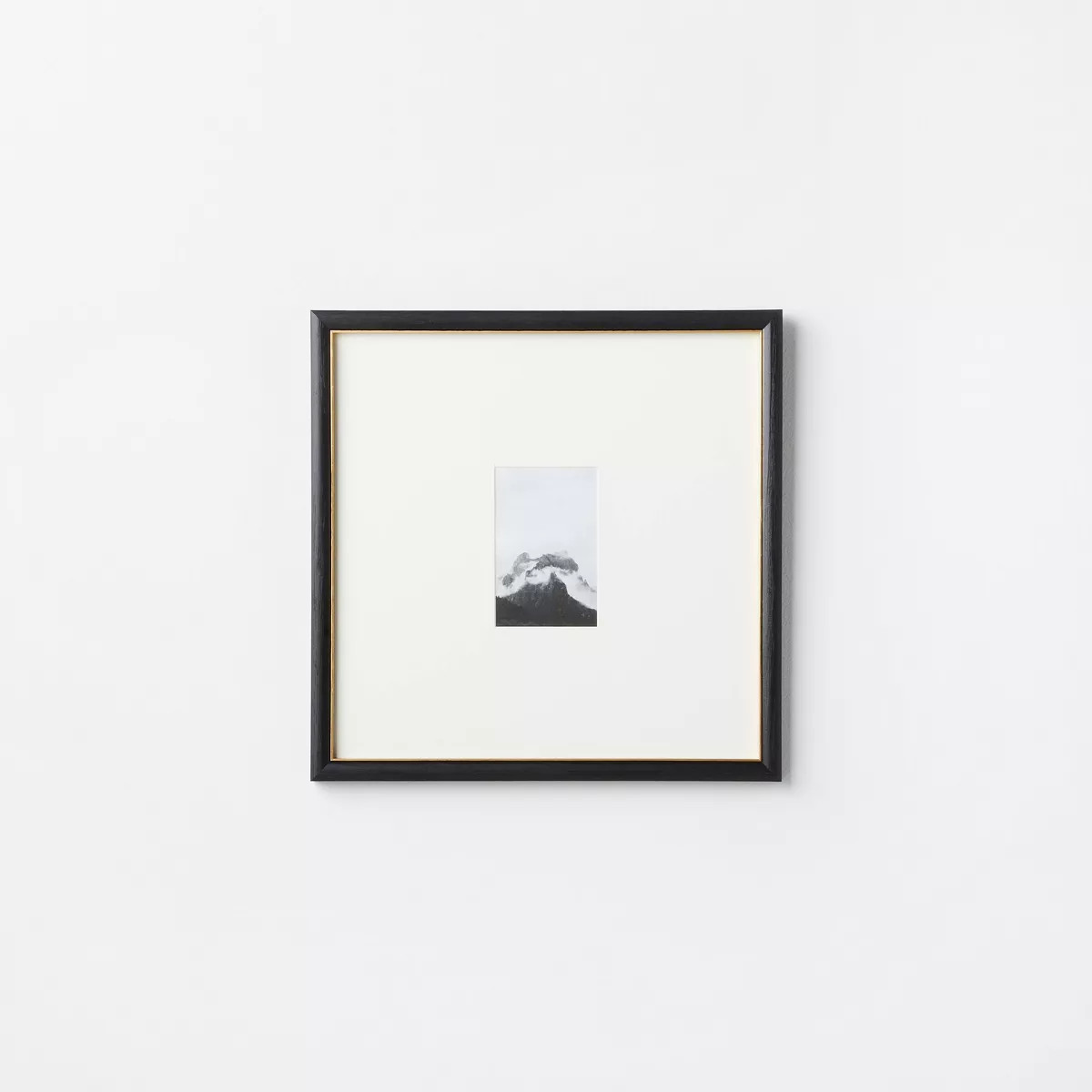 15" x 15" Matted to 4" x 6" Gallery Wall Frame Black/Brass - Threshold™ designed with Studio Mc... | Target