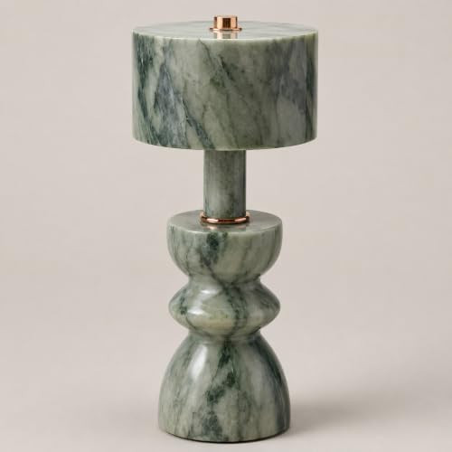 MIXL Green Marble Touch Lamp,Cordless and Rechargeable Marble Light | Amazon (US)
