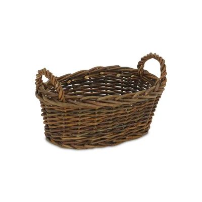 Willow Wood Basket Cheungs Color: Dark Brown | Wayfair North America