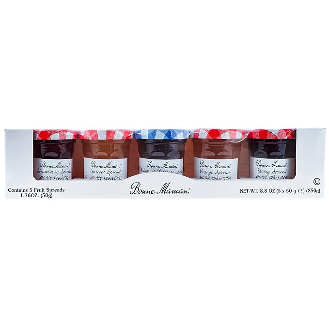 Bonne Maman Preserves Sampler Variety Pack (Apricot, Cherry, Orange, Red Currant, Strawberry), 1.... | Amazon (US)
