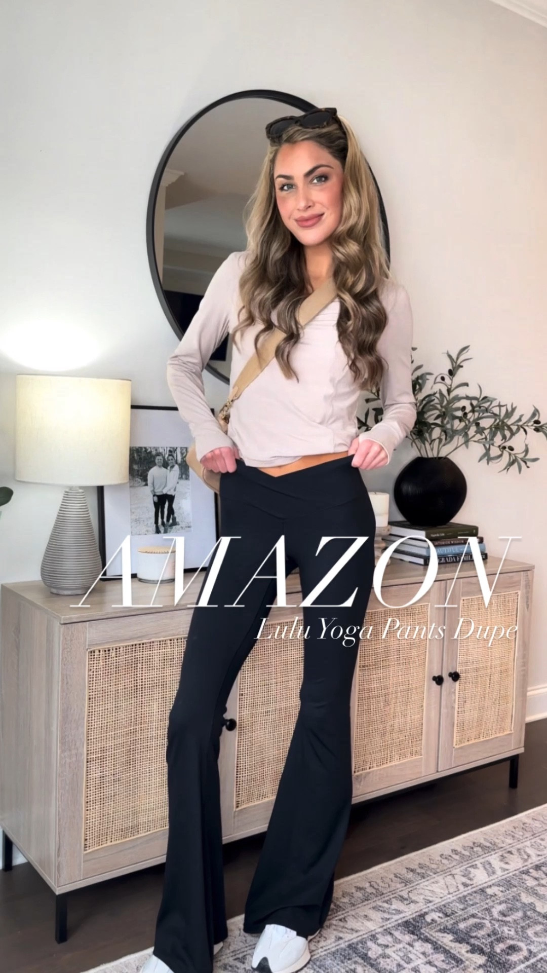 The best Lulu/ Splits dupe! They come in multiple lengths, non-see through, and have the crossover tummy waist band. 

Wearing size S, inseam 34”

Amazon fashion, yoga pants, lululemon dupe, long tall pants, athleisure, women’s workout clothes 

#LTKfindsunder50 #LTKfitness #LTKVideo