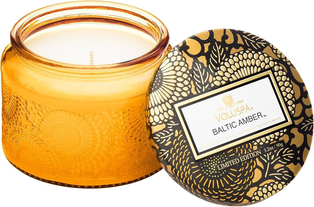 Voluspa Baltic Amber, Petite Candle Jar, 3.2 Ounce, 25 Hour Burn Time, Coconut Wax for Clean Burn... | Amazon (US)