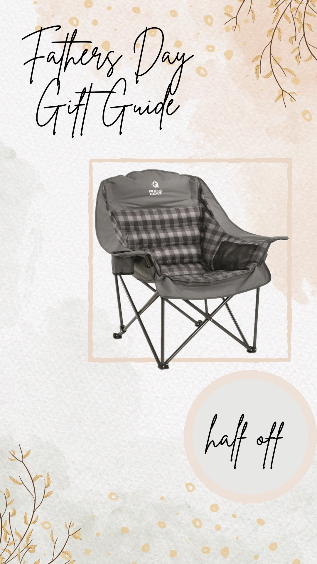 Oversized camping chair! Great idea for Fathers Day. Half off right now.

#LTKSeasonal #LTKMens #LTKHome