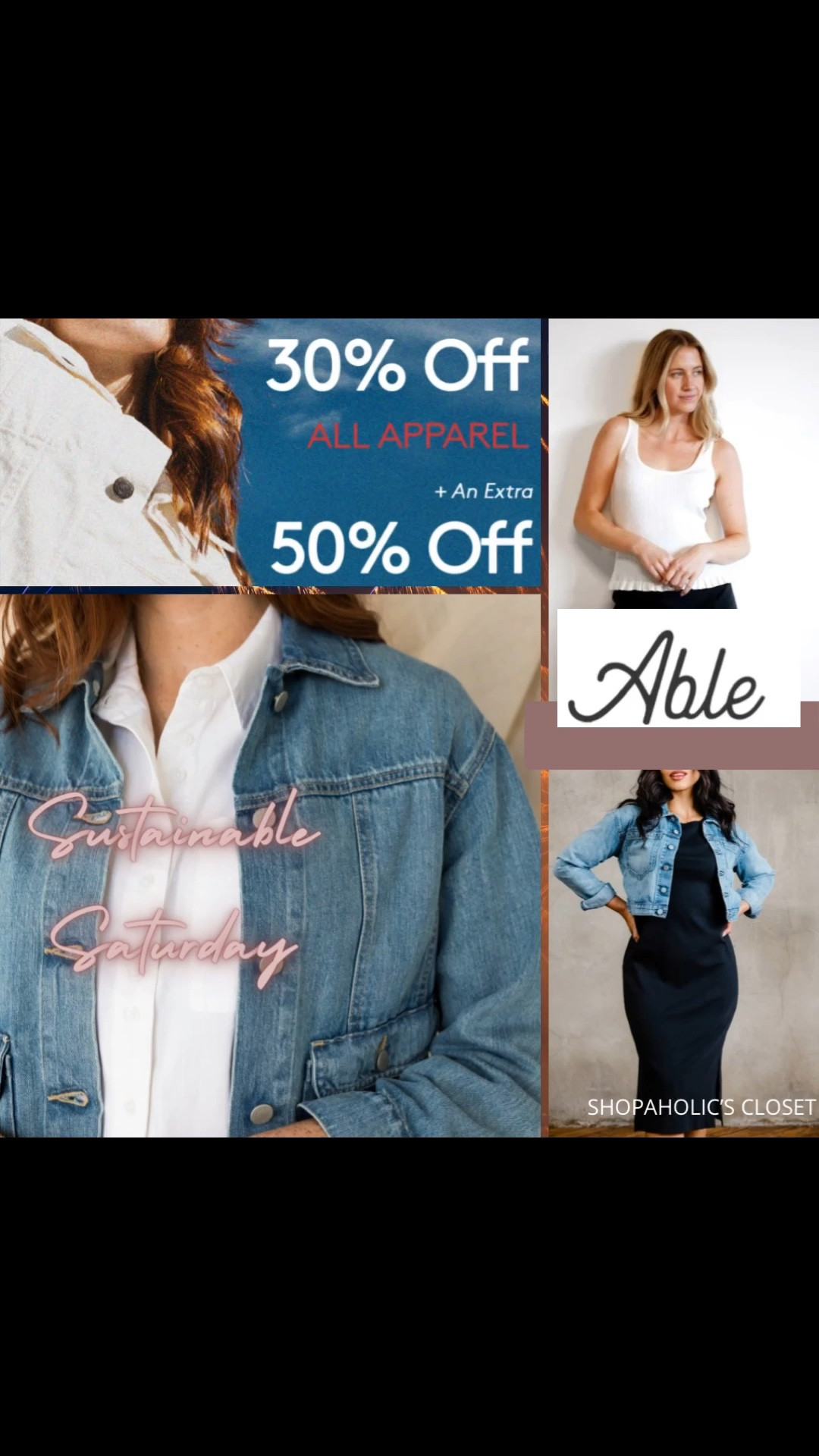 Happy Sustainable Saturday!

Shop 30% off apparel at Able. Queue the Fireworks. July 4th savings continue through the weekend. 

#LTKSaleAlert #LTKWorkwear