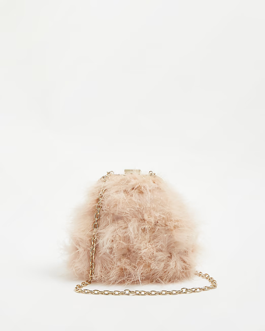 River Island Womens Pink feather shoulder bag | River Island (UK & IE)