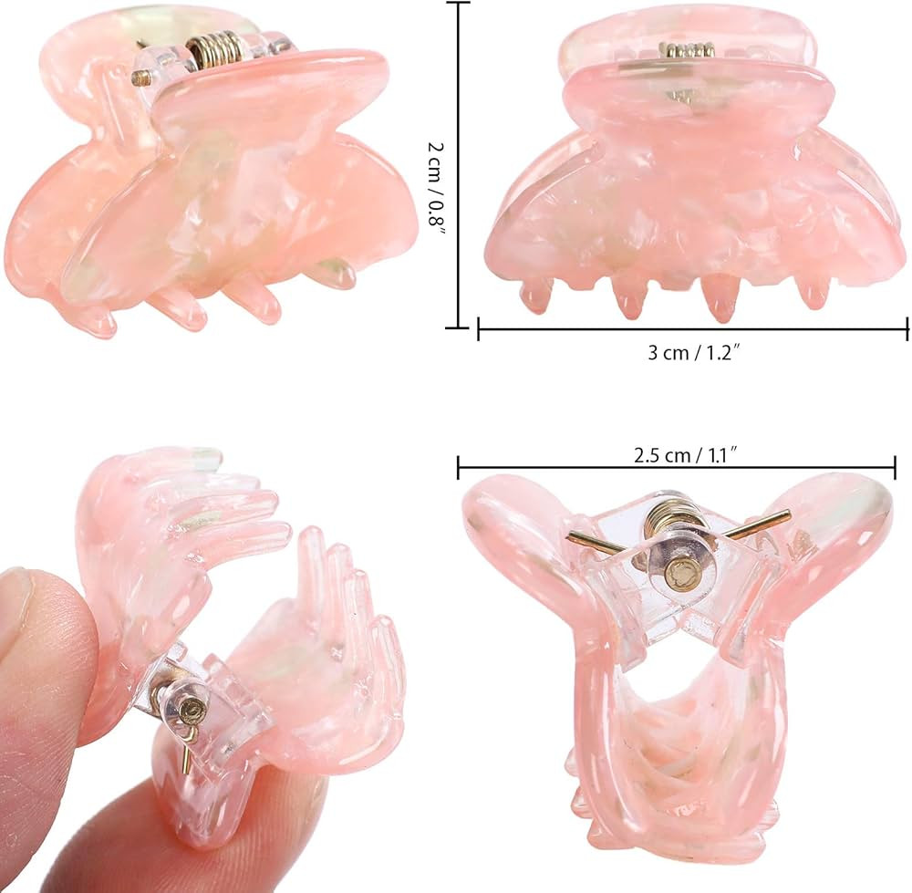 Claw Jaw Clips 12PCS Small for Thin Hair Styling Accessories Classic Clamp for Women Girls (Sequi... | Amazon (US)