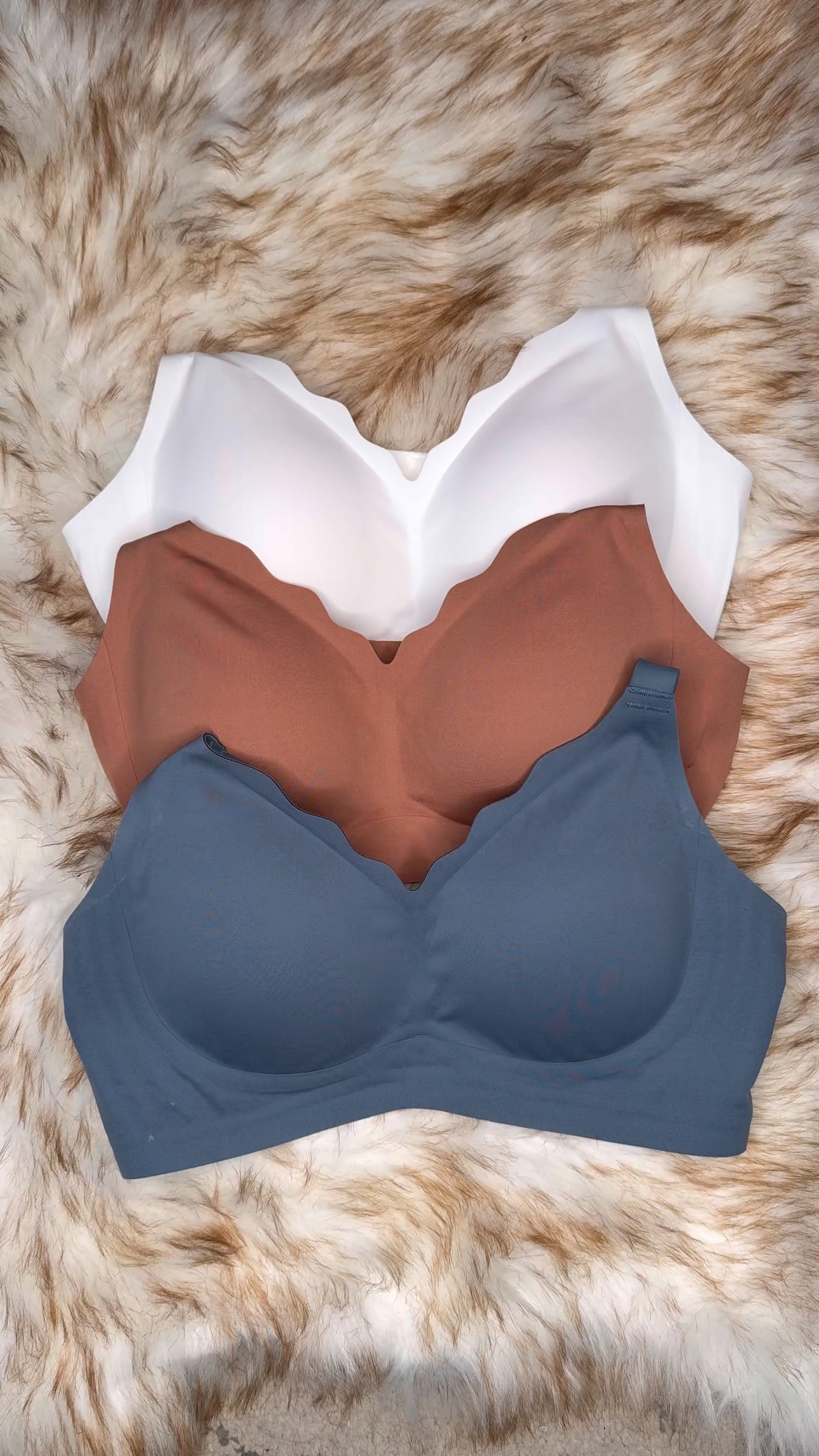 Soft Supportive bras with Jelly Strip - OEAK Push Up bras feature a bigger hugging “W” shape and innovative 3D support technology formed by the liquid jelly strip provides 360°round support for your breasts, creating a fully and natural-looking chest without the discomfort of a traditional underwire bra. The wireless bra with removable pads adds to the comfort level, ensuring a buttery soft feeling, and maximum comfort all day long.
Super Soft Comfortable Bras - This wireless bra is made of new high-tech fabric, buttery soft, making it ultra-comfortable, smooth, and as lightweight as a cloud. The hem will never roll up or move. The removable chest pads with air holes enhance breathability, keeping you cool and comfortable. Zero edgy seams make this seamless bra feel like wearing nothing while still providing excellent support.
Scalloped V-Neck Bras - This full coverage bra features a V-shaped neckline that highlights the charming curves of the chest without being overly exposed. The scalloped design wraps around your chest like a flower bud. The low-back design of these bras further showcases your natural curves, exuding a sense of allure and confidence.
Adjustable Design - The bras feature adjustable shoulder straps and back closures, allowing you to customize the fit to your comfort level. The 4-row back hooks are designed to minimize back fat and provide additional support, ensuring a smooth and flattering silhouette. The widened straps offer effective support and stay put all day without digging into shoulders.
Seamless Bras for Everyday Wear - These seamless bras ensure invisibility under clothing, giving you the freedom to mix and match with different styles. They can serve as everyday bras, sleepwear, lounge bras, minimizer bras, and are flattering to pair with t-shirts, blouses, suits, cardigans, or sweaters. A sports bra ideal for light activities like yoga, dance, or walking.

#LTKSaleAlert #LTKMostLoved #LTKWatchNow