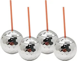 Amazon.com: Disco Ball Cup with Lid, Straw, Name Tag, Cocktail Cup for Bachelorette Party Decorat... | Amazon (US)