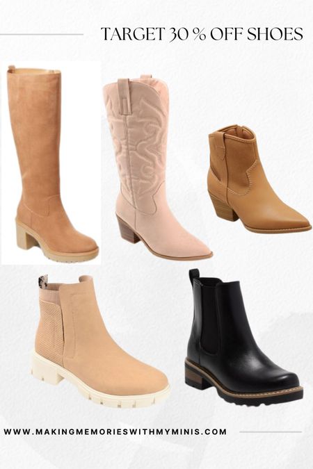 Women’s western boots from Target on sale! Boots & other shoes all 30% off! 

#LTKshoecrush #LTKSeasonal #LTKsalealert