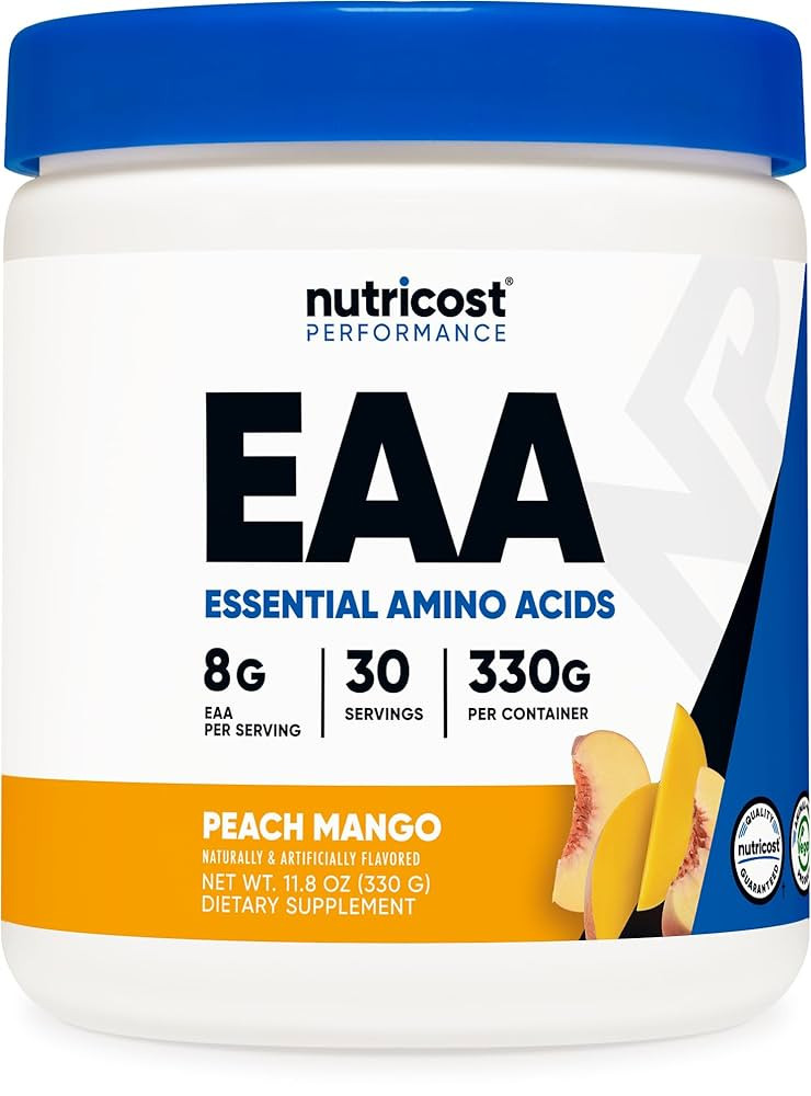 Amazon.com: Nutricost EAA Powder 30 Servings (Peach Mango) - Essential Amino Acids - Non-GMO, Glu... | Amazon (US)