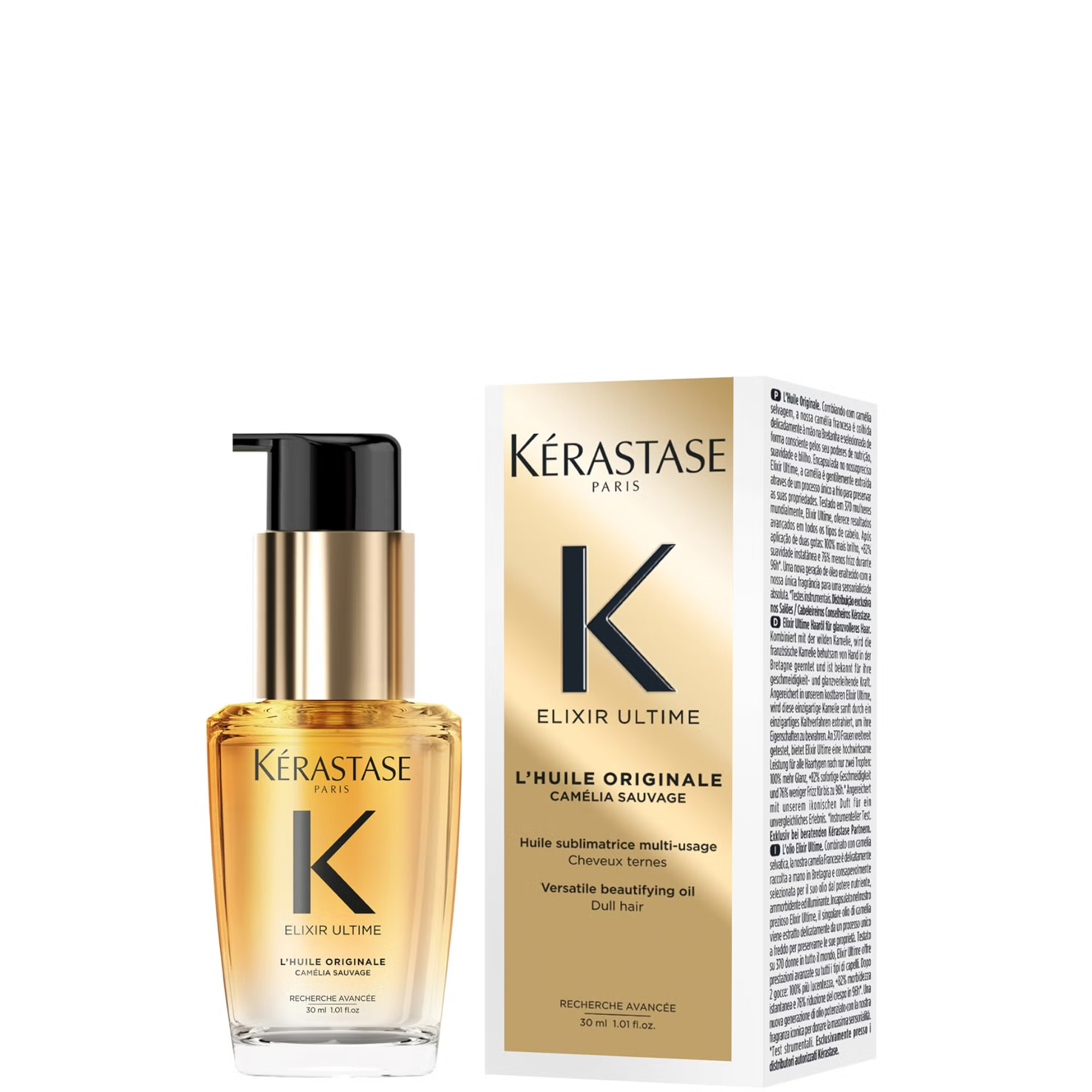 Kérastase Elixir Ultime Hair Oil L'Huile Originale, For All Hair Types with Argan Oil & Heat Pro... | Look Fantastic (UK)