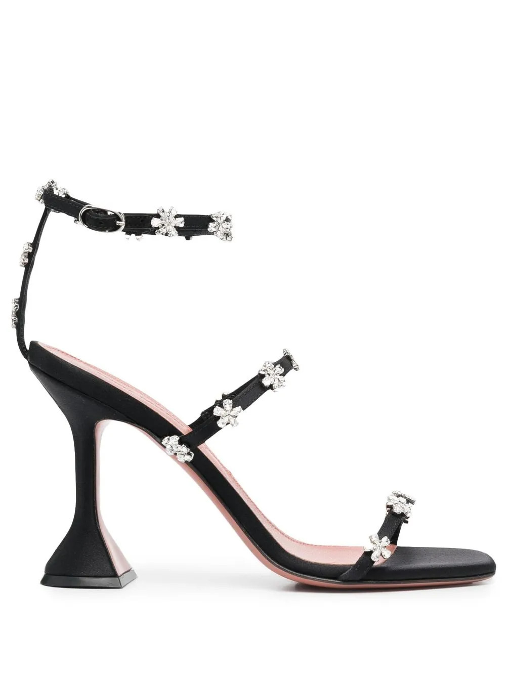 Amina Muaddi Lily 110mm Heel Sandals - Farfetch | Farfetch Global