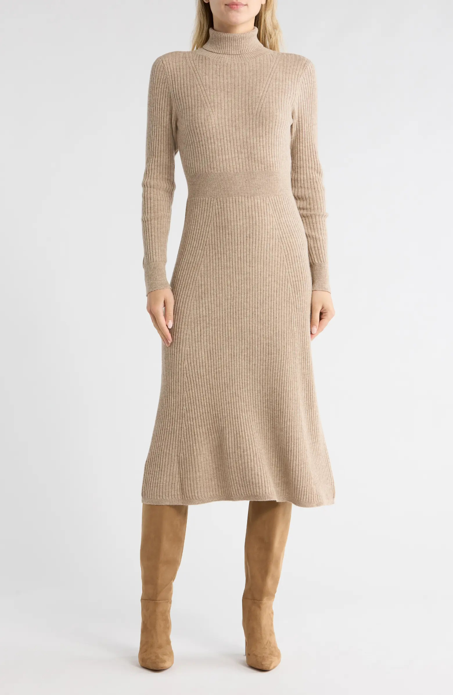 Derek Lam 10 Crosby Diana Long Sleeve Wool Turtleneck Sweater Dress | Nordstromrack | Nordstrom Rack