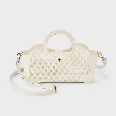 TPU Mini Cage Tote Crossbody Bag - A New Day™ Cream | Target