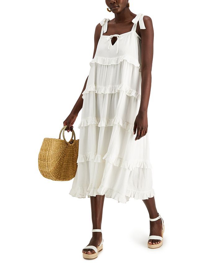 INC Tiered Midi Dress, Created for Macy's | Macys (US)