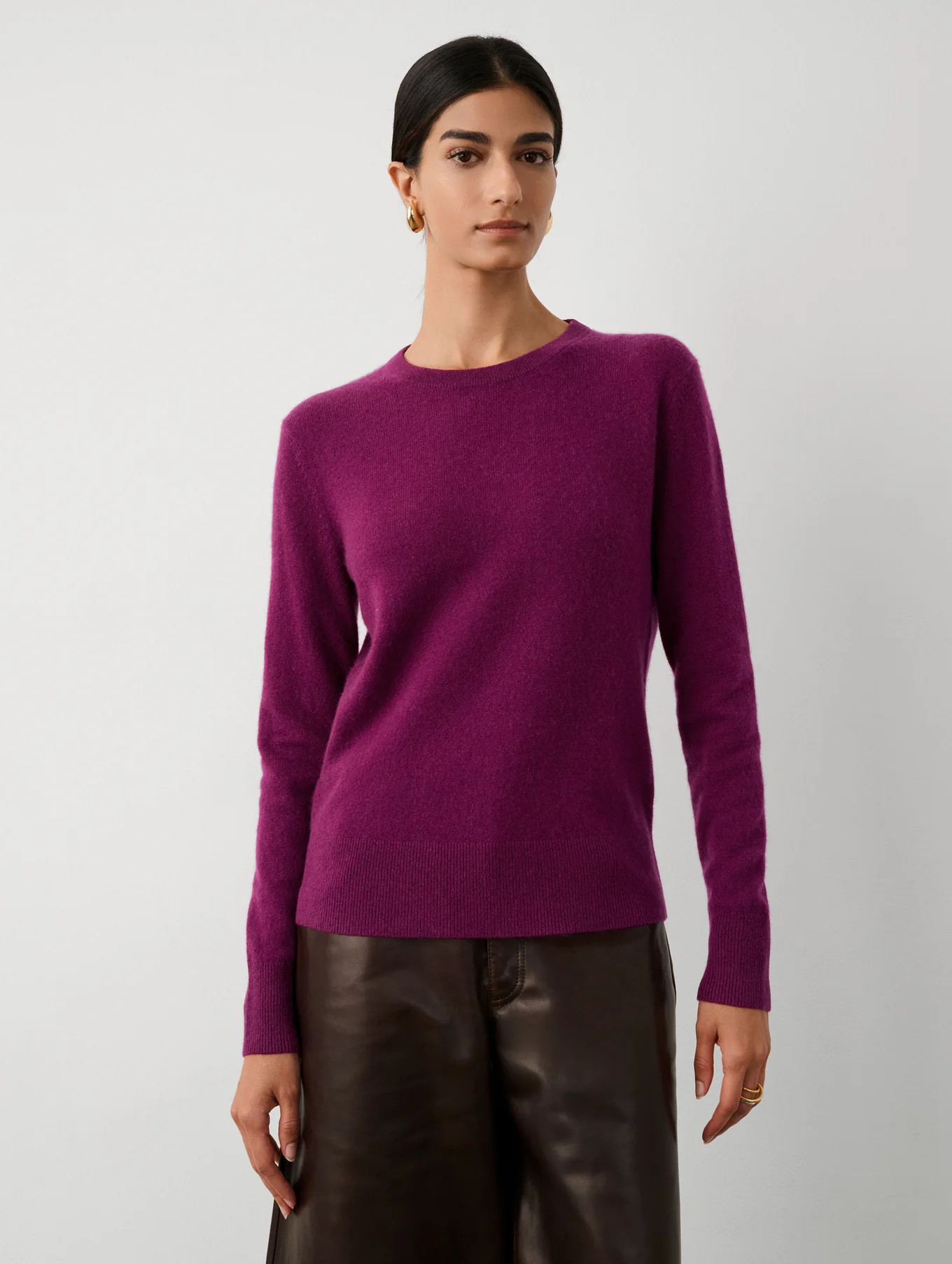 Essential Cashmere Crewneck | White and Warren