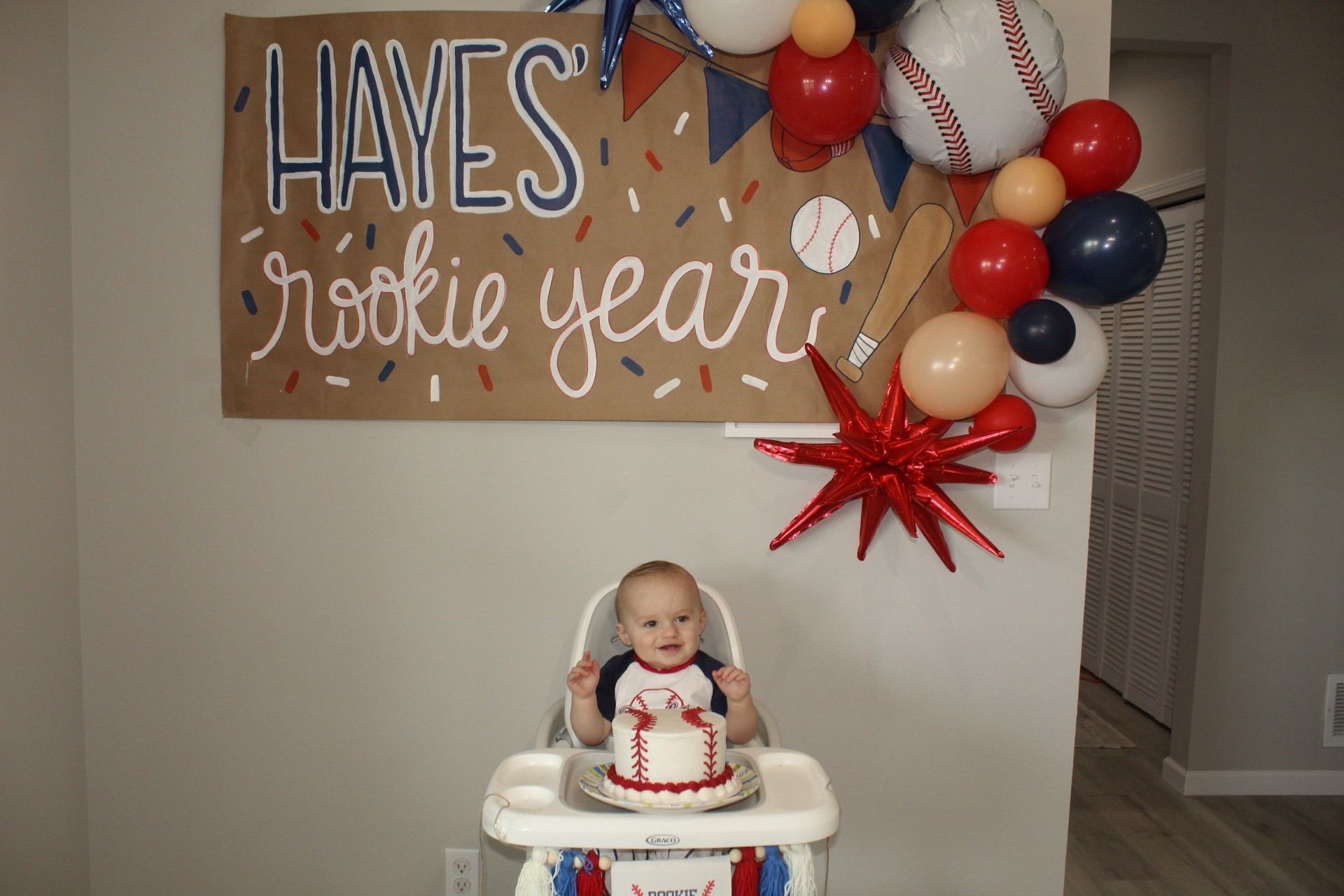 Hayes rookie year first birthday party #firstbirthday #rookieyearbirthdayparty 
