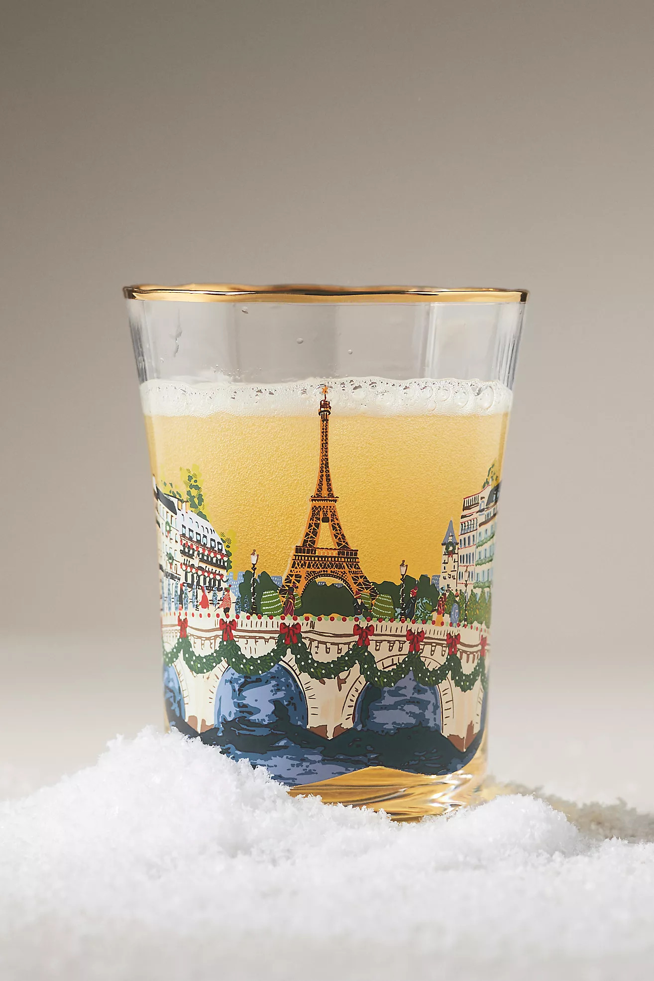 Holiday in the City Juice Glass | Anthropologie (US)