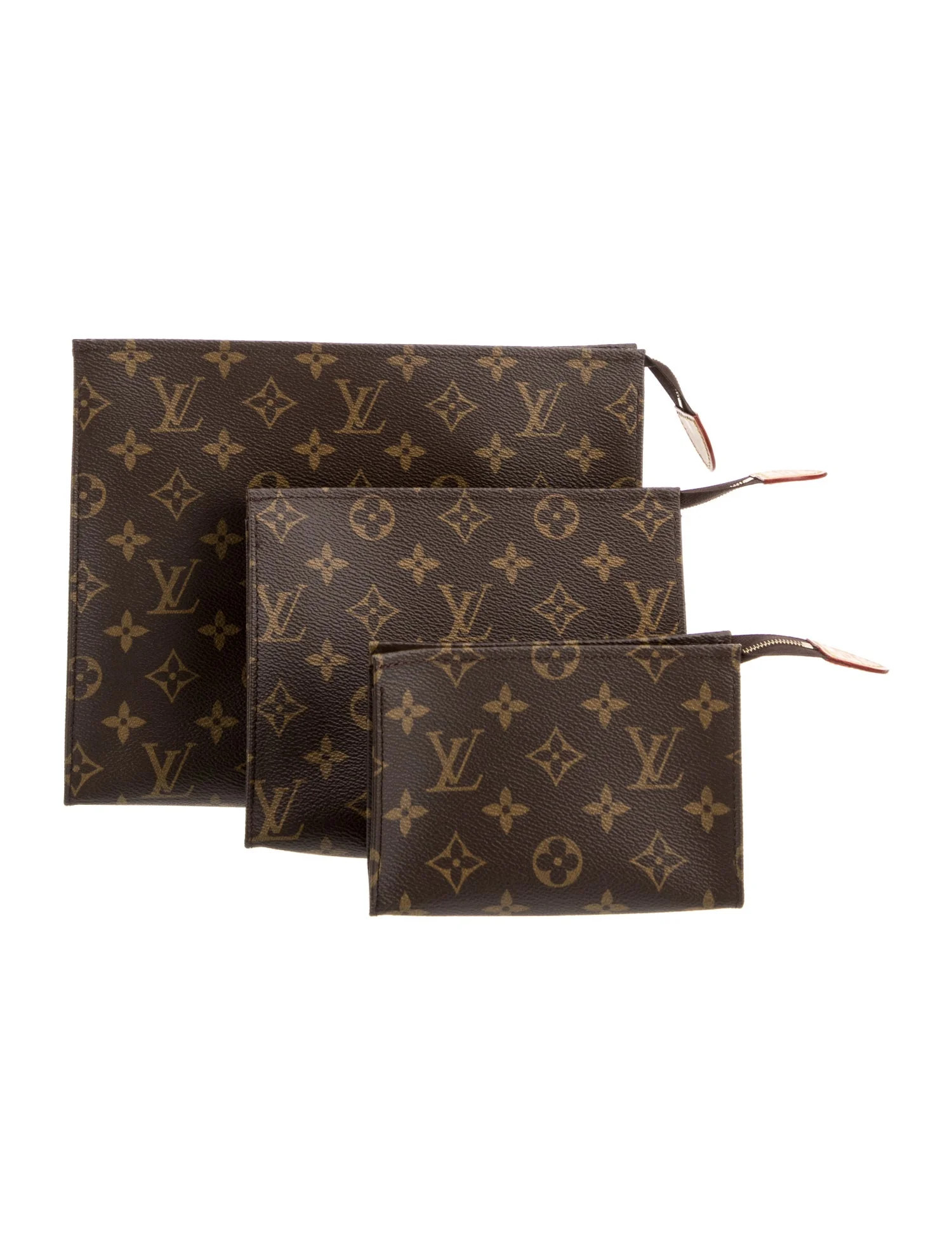 Louis Vuitton LV Monogram Cosmetic Pouch Trio - Brown Cosmetic Bags, Accessories - LOU1201220 | T... | The RealReal