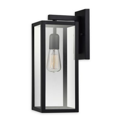 Globe Electric Hurley Wall-Mount Outdoor Light in Matte Black | Bed Bath and Beyond Canada | Bed Bath & Beyond Canada