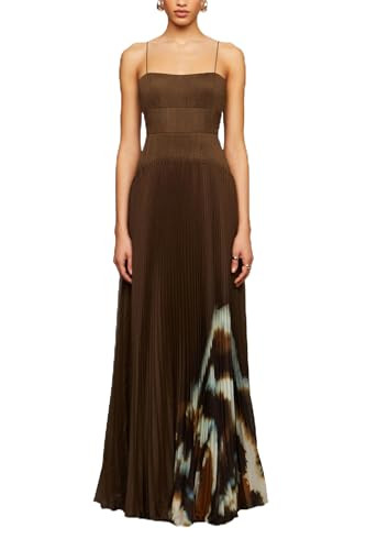 AMUR Women's Sue Pleated Gown, Aerial Terrain, 2 | Amazon (US)