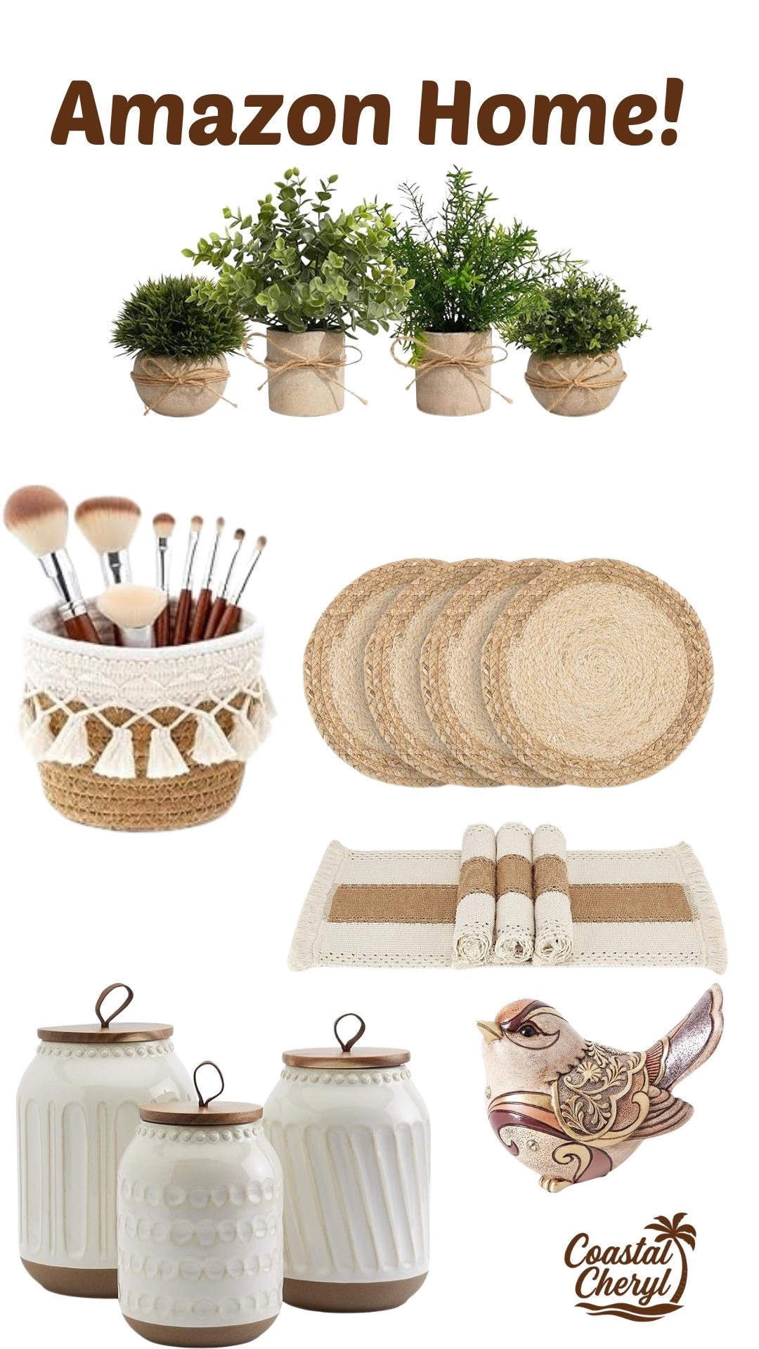 Get inspired with these pretty home decor items! Perfect for adding a touch of farmhouse charm. #amazon #homedecor #farmhousedecor #amazonfinds

#LTKmomlife #LTKHome #LTKSaleAlert