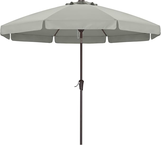 ABCCANOPY 9ft Scalloped Patio Umbrella, Outdoor Table Umbrella with Tilt and Crank, Fiberglass Ri... | Amazon (US)