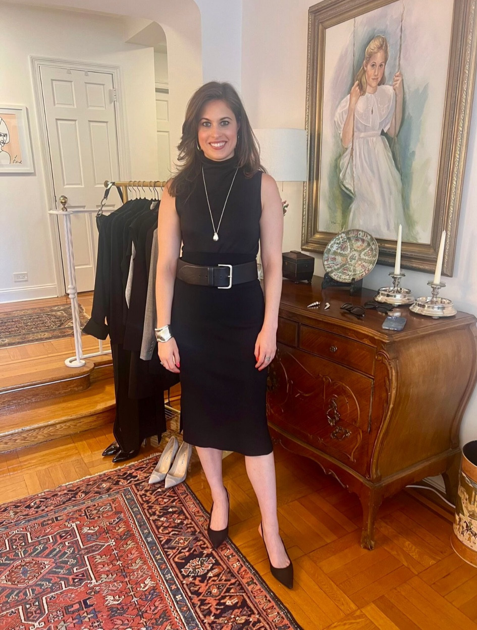 Struggling with Workwear? Embrace the classic and sophisticated look with a sleek black set, cinched at the waist with a bold belt, paired with timeless black heels. Add a touch of elegance with simple accessories and you're ready to conquer your work with confidence.
#blackheels
#blackbelt
#workwear
#businessprofessional
#sleevelesstop

#LTKWorkwear #LTKStyleTip #LTKSeasonal