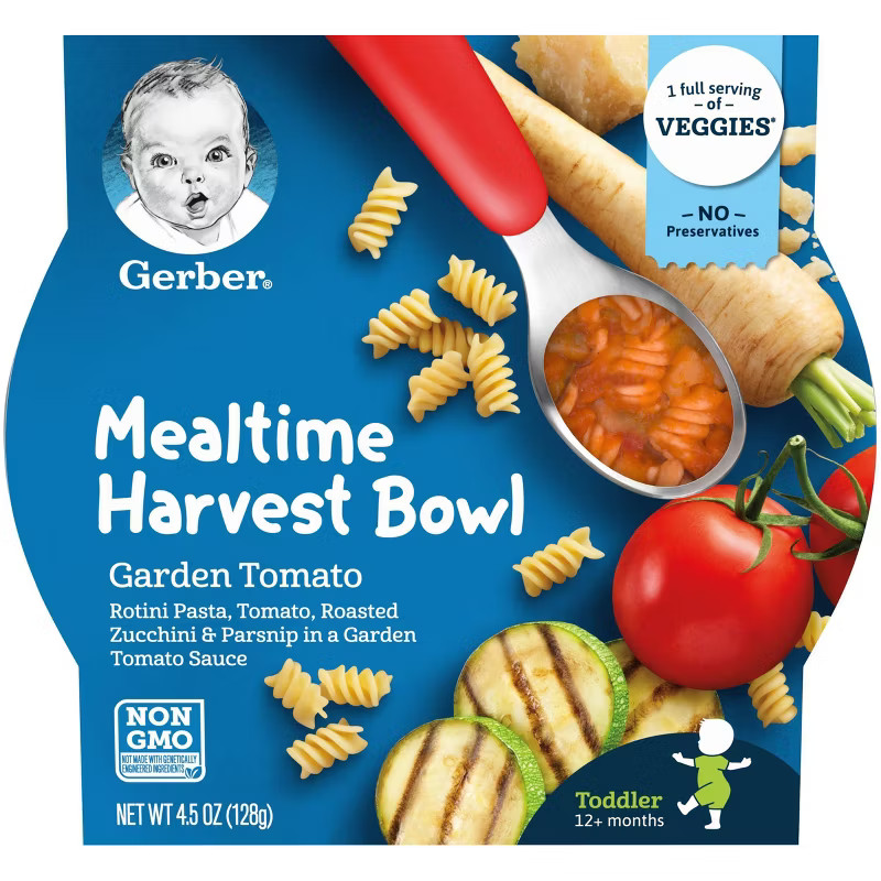 Gerber Mealtime Harvest Bowl Garden Tomato Baby Meals - 4.5oz | Target