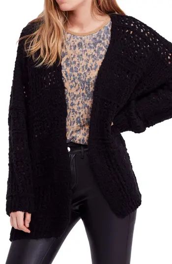 Women's Free People Saturday Morning Cardigan, Size X-Small/Small - Black | Nordstrom