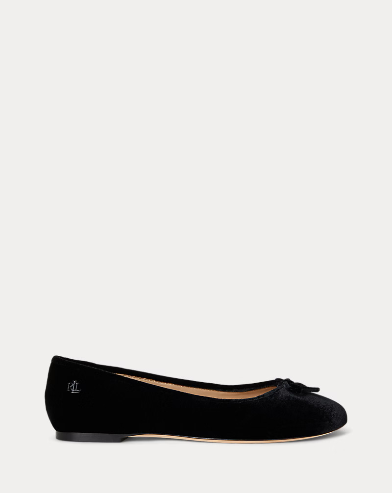 Jayna III Velvet Flat | Ralph Lauren (UK)