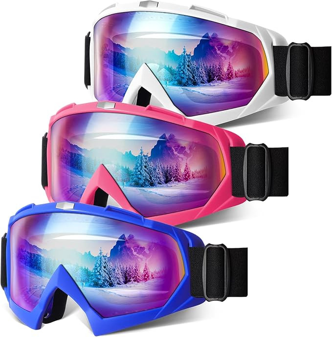 Ski Goggles, OTG Snowboard Goggles for Men Women & Youth, Winter Sport Anti Fog Snow Goggles - UV... | Amazon (US)