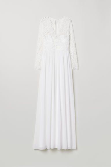 H & M - Lace Wedding Dress - White | H&M (US)