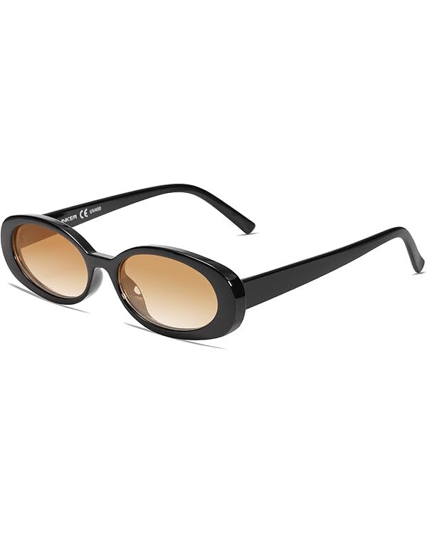 VANLINKER Polarized Retro Oval Sunglasses for Women and Men Small 90s Style VL9580 | Amazon (US)